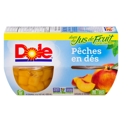 Dole peches en des 4x107ml