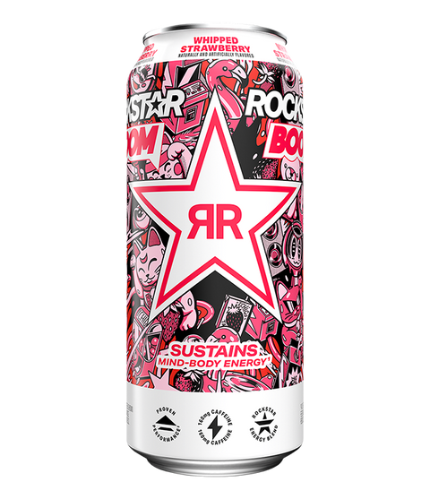 ROCKSTAR BOOM WHIPPED STRAWB 473ML