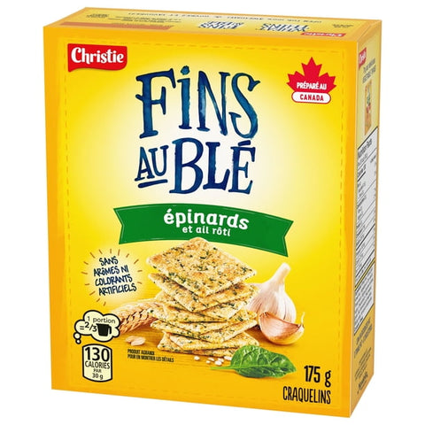 Fin au blé craq épinards 175g