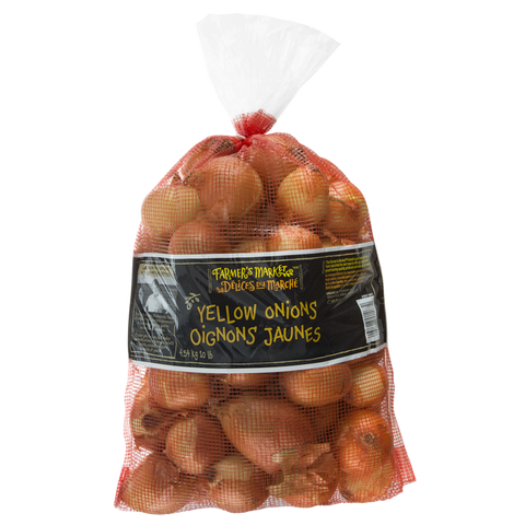 Fm oignons jaune 10lb ca 4.54kg