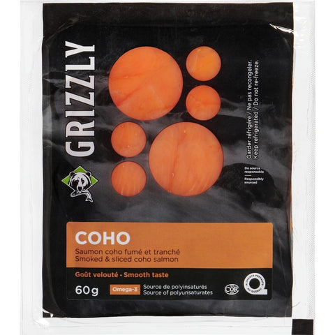 Grizzly fumee coho saumon 60g