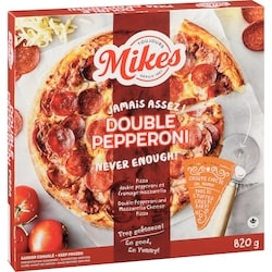 Mikes stfd dbl pepp pizza 820g