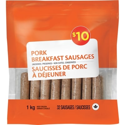 Saucisses porc dejeuner 1kg