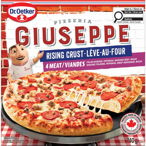 Giuseppe rc pizza 4 viande 740g