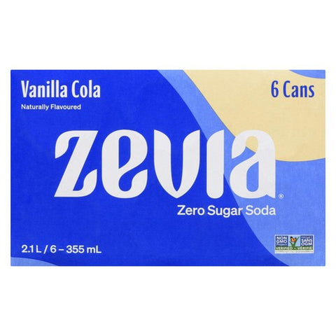 Zevia Vanilla Cola 6x355 Ml