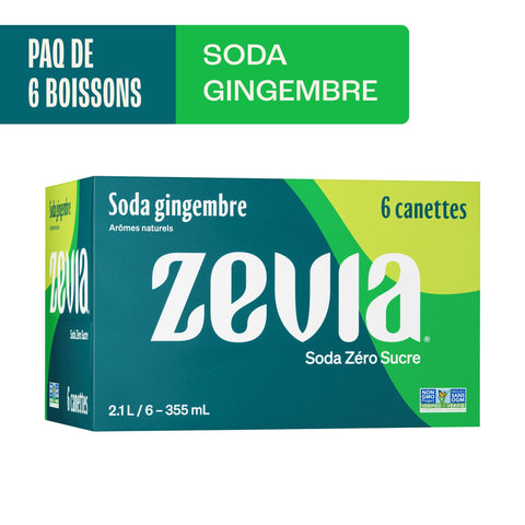 Zevia Ginger Ale 6x335ML