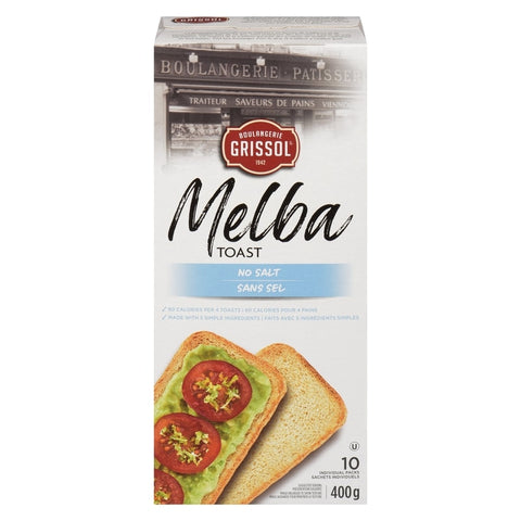 Grissol melba toast sans sel 400g