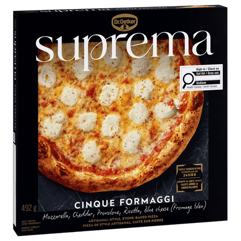 Suprema pizza cinque fromag 492g