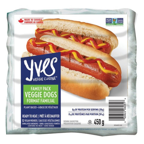 Yves veggie hotdog format fam 450g