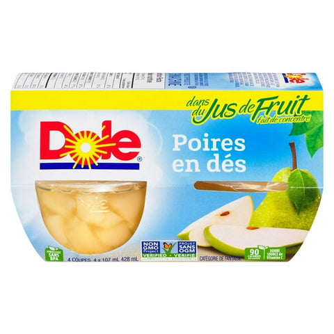 Dole poires en des 4x107ml