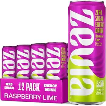 Zevia Energy Drink Raspbr Lime 6x355 Ml