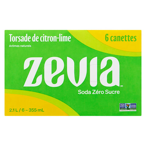 Zevia Soda Citron Lime 6x355 Ml