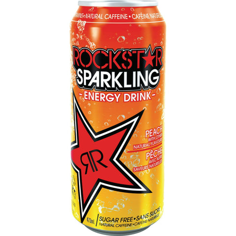 ROCKSTAR SPARKLING PÊCHES 473ML
