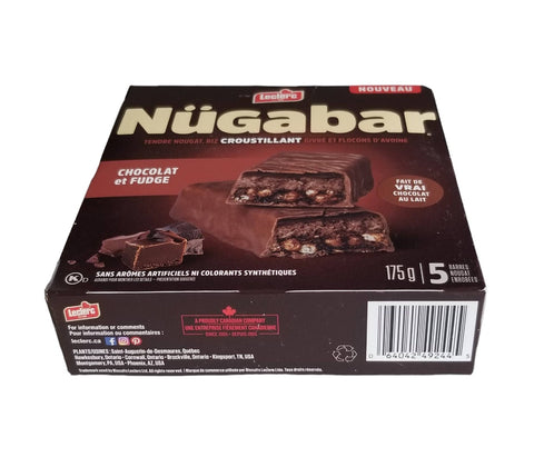 Lclr nugabar choco fudge bars 175g