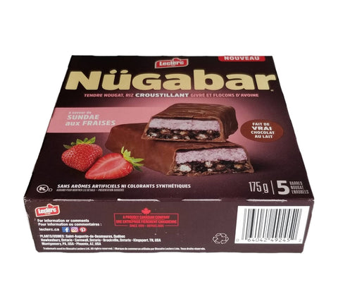Lclr nugabar fraise sd bars 175g