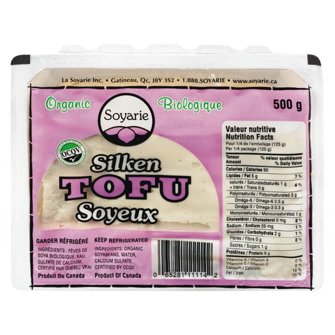 Soyarie tofu bio soyeux 500g