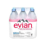 EVIAN EAU SOURCE NAT 6x500 ML