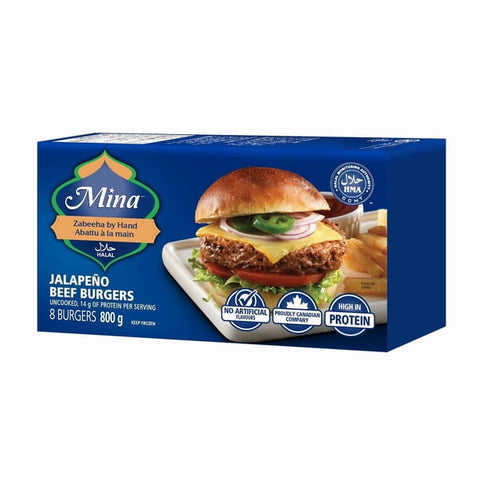Mina burgers boeuf jalap 800g