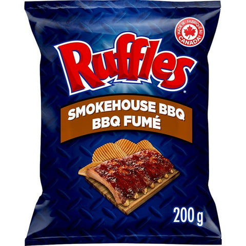 Ruffles bbq fumée chips 200g