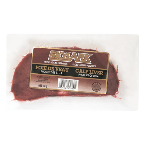 Foie de veau tranché 100g