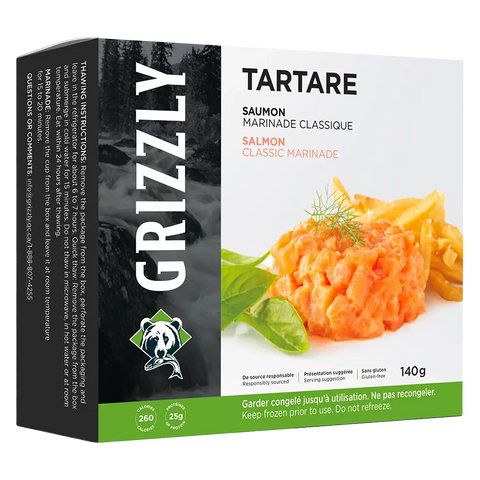 Grizzly saumon tartare 140g