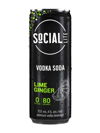 SOCIAL LITE GINGEMBRE LIME MULE 355ML