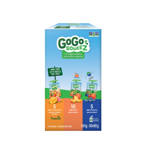Gogo sq pomme mangue bleuet 20x90 gr