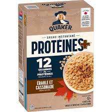 Quaker gruau prot erable 360g