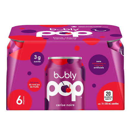 BUBLY POP CERISE 6x355ML