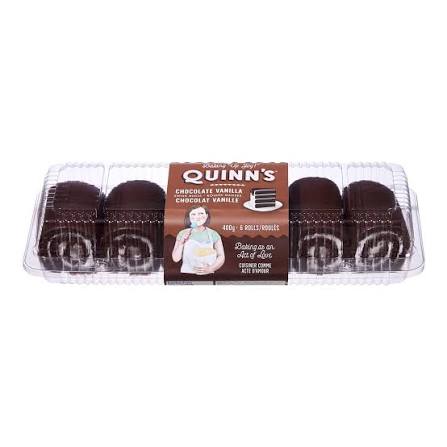 Quinns Roulés Suisses Choco 400G