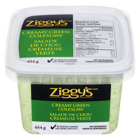 Ziggys salade ch vert crem 454g