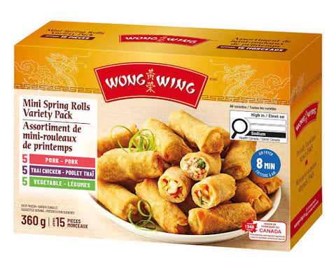 Wong Wing Spring Rolls Var Pck 360G