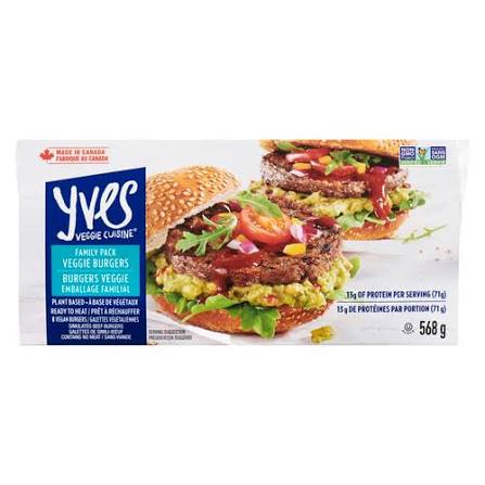 Yves Veggie Burger 8 Pack 568G