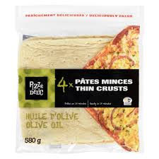 4-9X9" Carre Pizza Olive Huile 580G