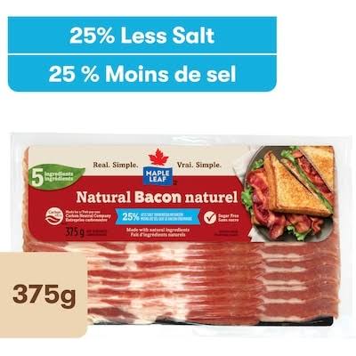 Ml Bacon Moins Sel 375G