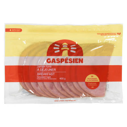 Gaspesien Breakfast Smoked Ham 400G