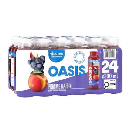 OASIS JUS POMME RAISIN 24x300ML