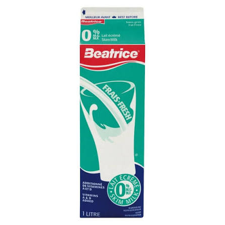 Beatrice lait 0% 1l