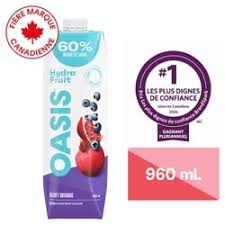 OASIS JUS BLEUET GRENADE 960ML