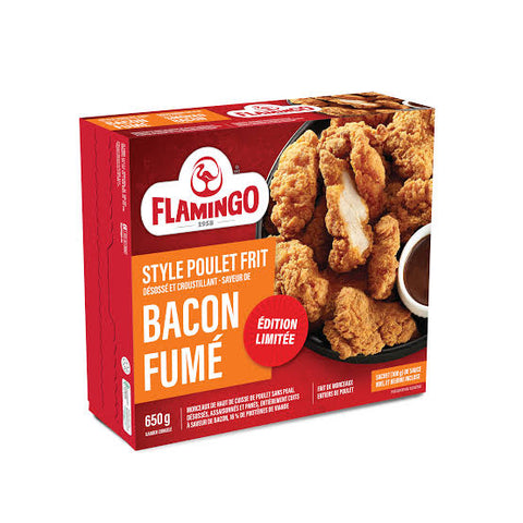 Flamingo poulet frit bacon fume 650g