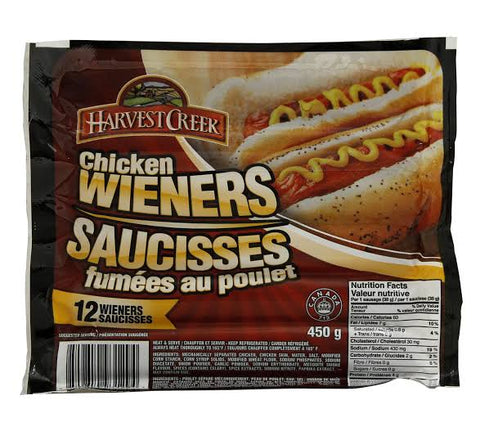 Harvest saucisses poulet 450g