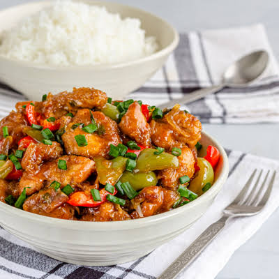 Poulet aigre-doux riz jasmin kg