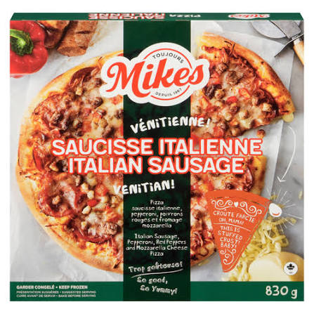 Mikes saucisse italienne pizza 830g