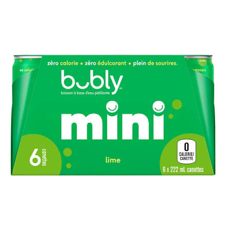BUBLY LIME 6x222ML