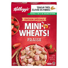 Klgs mini wheats fraise 439g