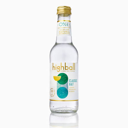 HIGHBALL NON-ALCHL G&T 250ML