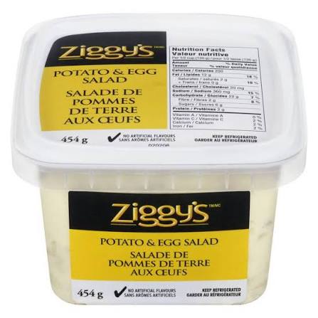 Ziggys salade patate oeufs 454g