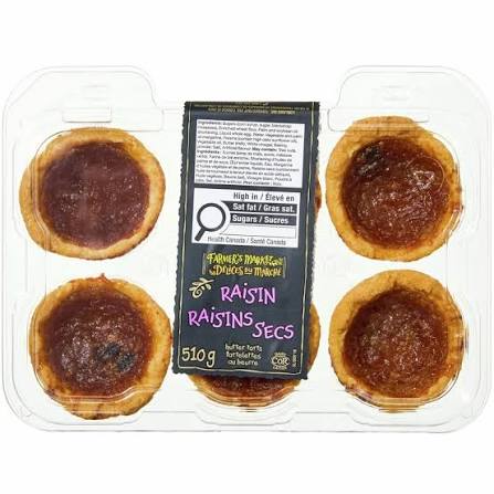 Fm Tartelettes Beurre Raisin 510G