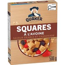 Quaker squares érable cass 500g