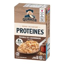 Quaker gruau prot erable 228g